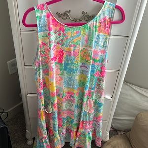 Lilly Pulitzer dress size xl - state of mind patchwork print